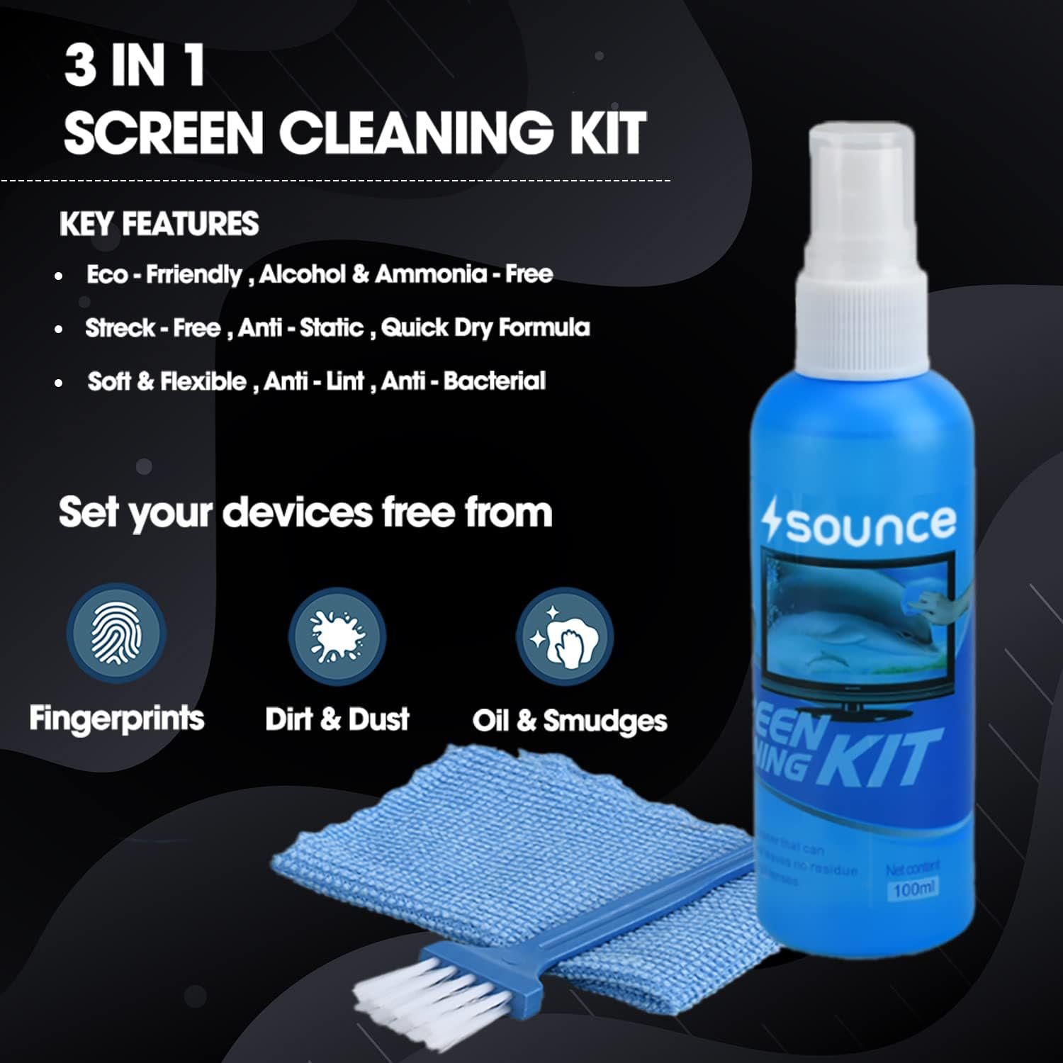 Read more about the article Why You Should Buy Sounce 3 in 1 Screen Cleaning Kit for Monitors and TV