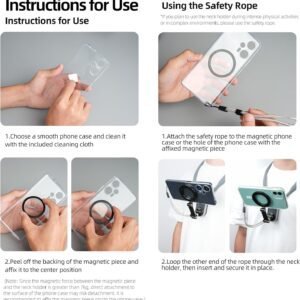 Magnetic Neck Mount for Phones with Strong Magnets